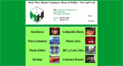 Desktop Screenshot of mhcontainers.com